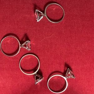 Engagement party napkin rings (21)  💍 and (60) decorative diamonds 💎